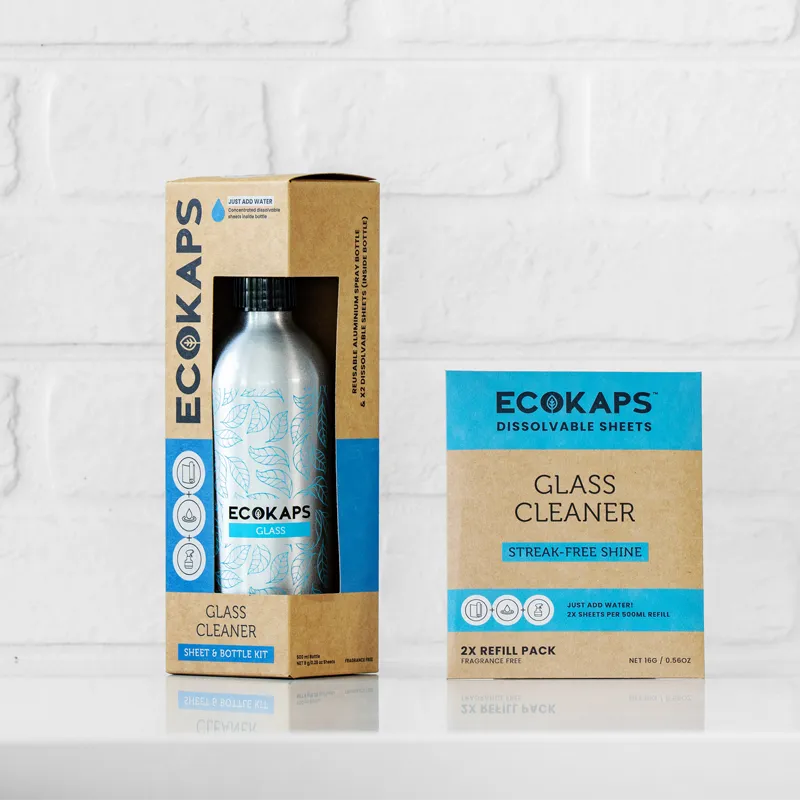 Glass Cleaner Kit + 1 Refill Envelope
