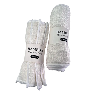 Bamboo Microfibre Cloth - 5 Pack